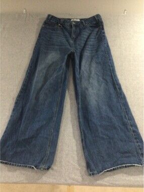 Bareline Jeans Men’s XL 34x32 Wide Leg Medium Blue Wash Denim Skater Baggy